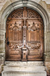 old wooden church door
