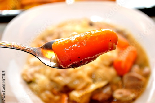 Photo: Cook Carrot on a Spoon from Chicken Noodle Soup Cook Carrot on a Spoon from Chicken Noodle Soup