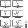 LCD TV characters