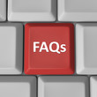 Illustration: FAQs Red Computer Keyboard Key Frequently Asked Questions FAQs Red Computer Keyboard Key Frequently Asked Questions