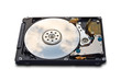 Hard disk drive HDD isolated on white background
