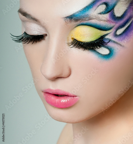 Photo: bright makeup bright makeup