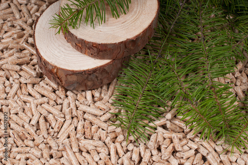 Photo: Pine pellets Pine pellets