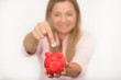 Rotes Sparschwein