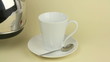 Tea prepared with a tea bag and boiling water.