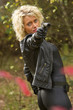 Sexy Woman with silencer gun