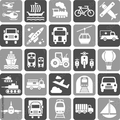 Vector: Transports icons Transports icons