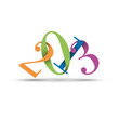 Vektor: Vector new year 2013 in white background Vector new year 2013 in white background