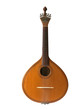 Fado typical portuguese guitar isolated on white background