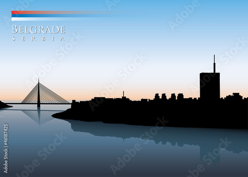 Vector: Belgrade skyline - vector illustration Belgrade skyline - vector illustration