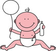 Vektor: Cute baby Cute baby