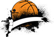 Woman Basketball Grunge Banner