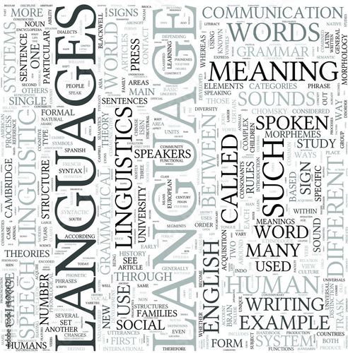 Vector: Languages Discipline Study Concept Languages Discipline Study Concept