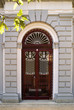 Architectural door detail of thermal Pedras Salgadas, Portugal