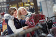 two young women shopping