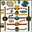 Vintage style website elements