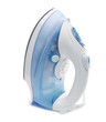 steam iron on white background