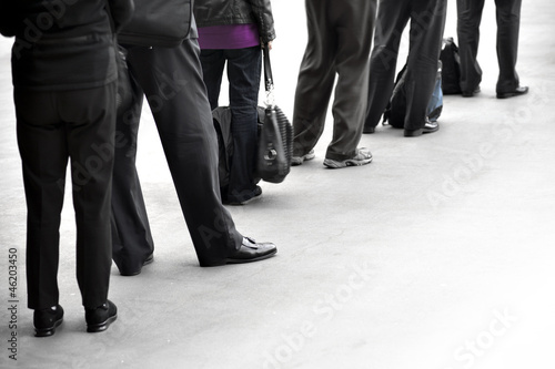 Photo: People in queue People in queue