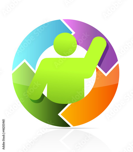 Illustration: icon cycle illustration design icon cycle illustration design