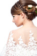 Beauty wedding hairstyle. Bride