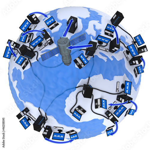 Illustration: global network global network