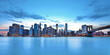 Skyline de New York et Brooklyn bridge.