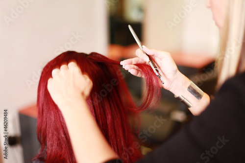 Photo: Haare frisieren Haare frisieren