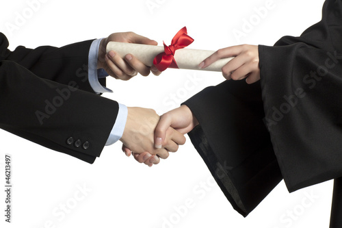 Photo: giving diploma giving diploma
