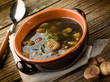 soup with chestnut and mushrooms