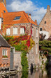 Photo: Classic view of channels of Bruges. Belgium. Classic view of channels of Bruges. Belgium.