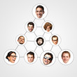 Foto: people faces, connection and organization people faces, connection and organization