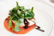 Caprese appetizer on plate