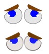 sad eyes with 3d highlites