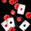 Vector illustration of casino elements