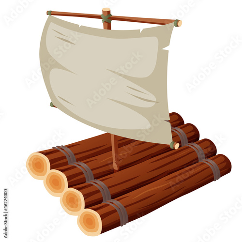 Vector: illustration of Raft illustration of Raft
