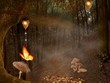 Enchanted nature series - autumnal pathway