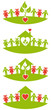 Set of symbols - people and the environment.