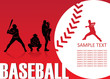 Baseball background - vector illustration
