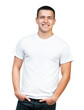 Teenager With Blank White Shirt