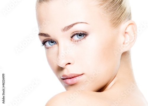 Photo: Beautiful woman with clean skin Beautiful woman with clean skin