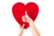 Photo: Nur die Liebe zählt - Rotes Herz isoliert Nur die Liebe zählt - Rotes Herz isoliert