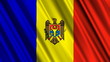 Moldova Flag looping animation