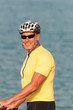 Photo: Senior man wearing a cyclist gear Senior man wearing a cyclist gear