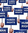 Manifester pour les droits humains