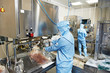 pharmaceutical factory worker