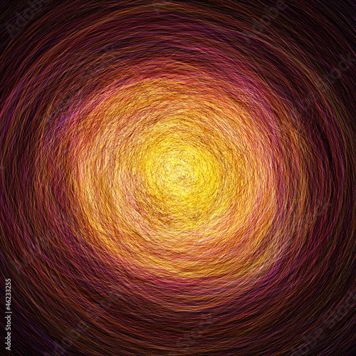Illustration: Abstrakter Tunnel der Reinkarnation - Orange Rot Abstrakter Tunnel der Reinkarnation - Orange Rot