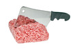 Hackfleischzubereitung mit Hackmesser