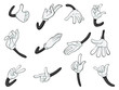 various hands