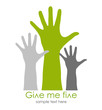 Vector hands, give me five