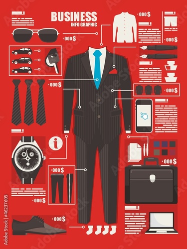 Vector: business info graphic background,clouting elements business info graphic background,clouting elements